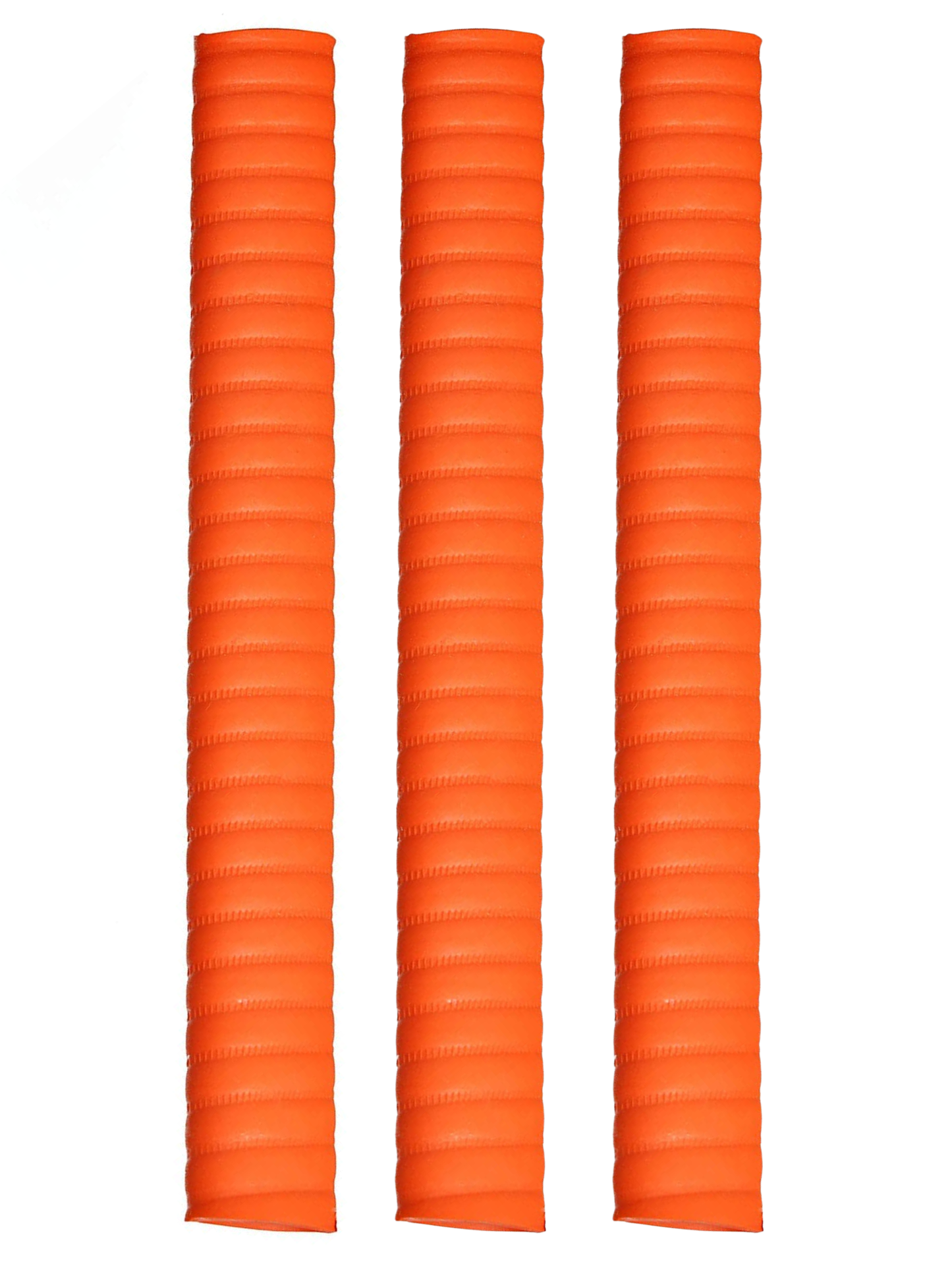 Whitedot Coil Cricket Bat Grip - Pack of 3 - Orange