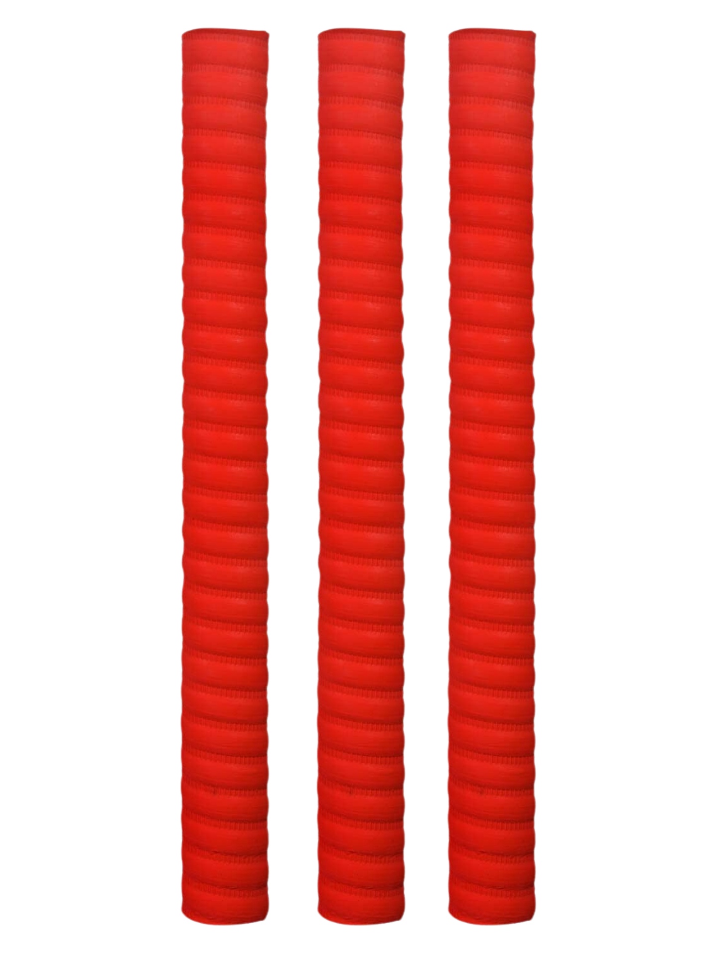 Whitedot Coil Cricket Bat Grip - Pack of 3 - Red