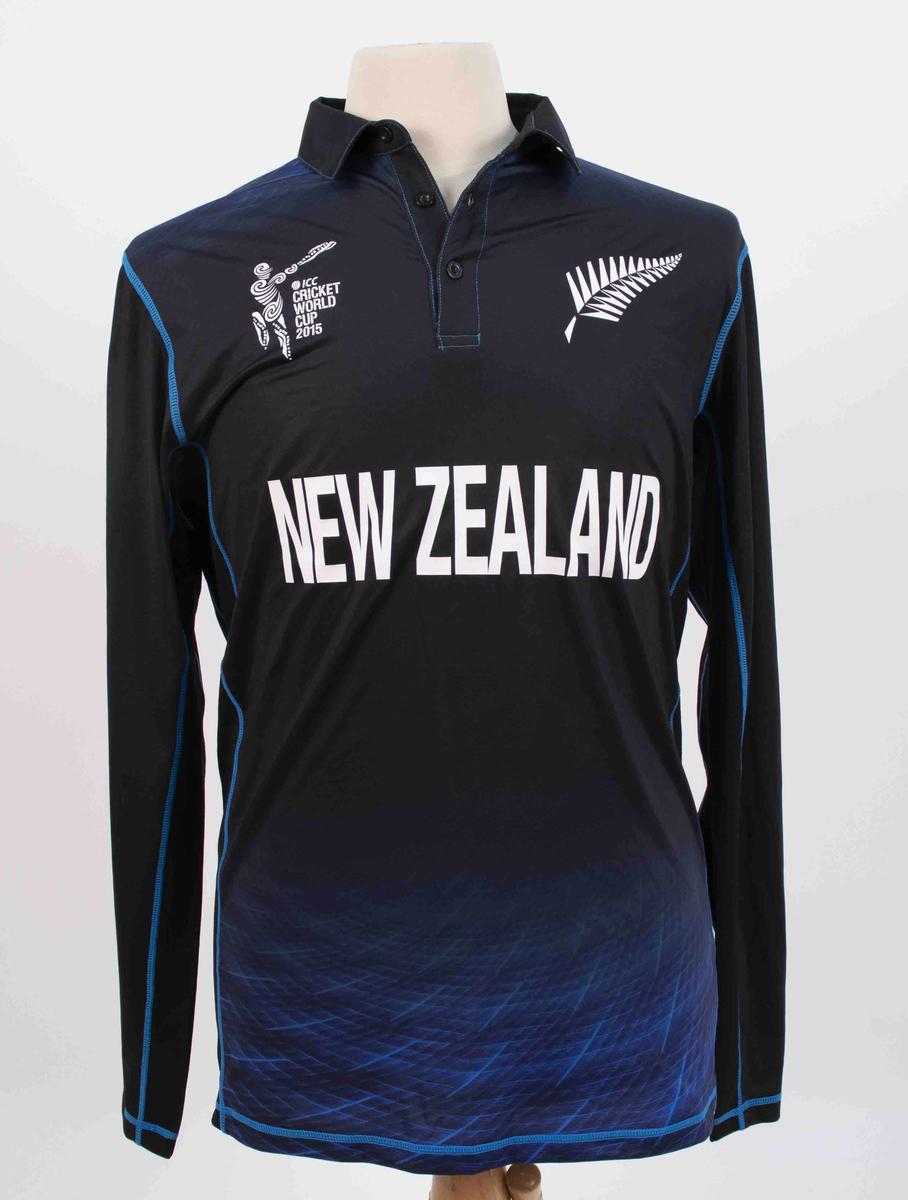 New Zealand ODI World Cup 2015 Full Sleeves Cricket Fan Jersey