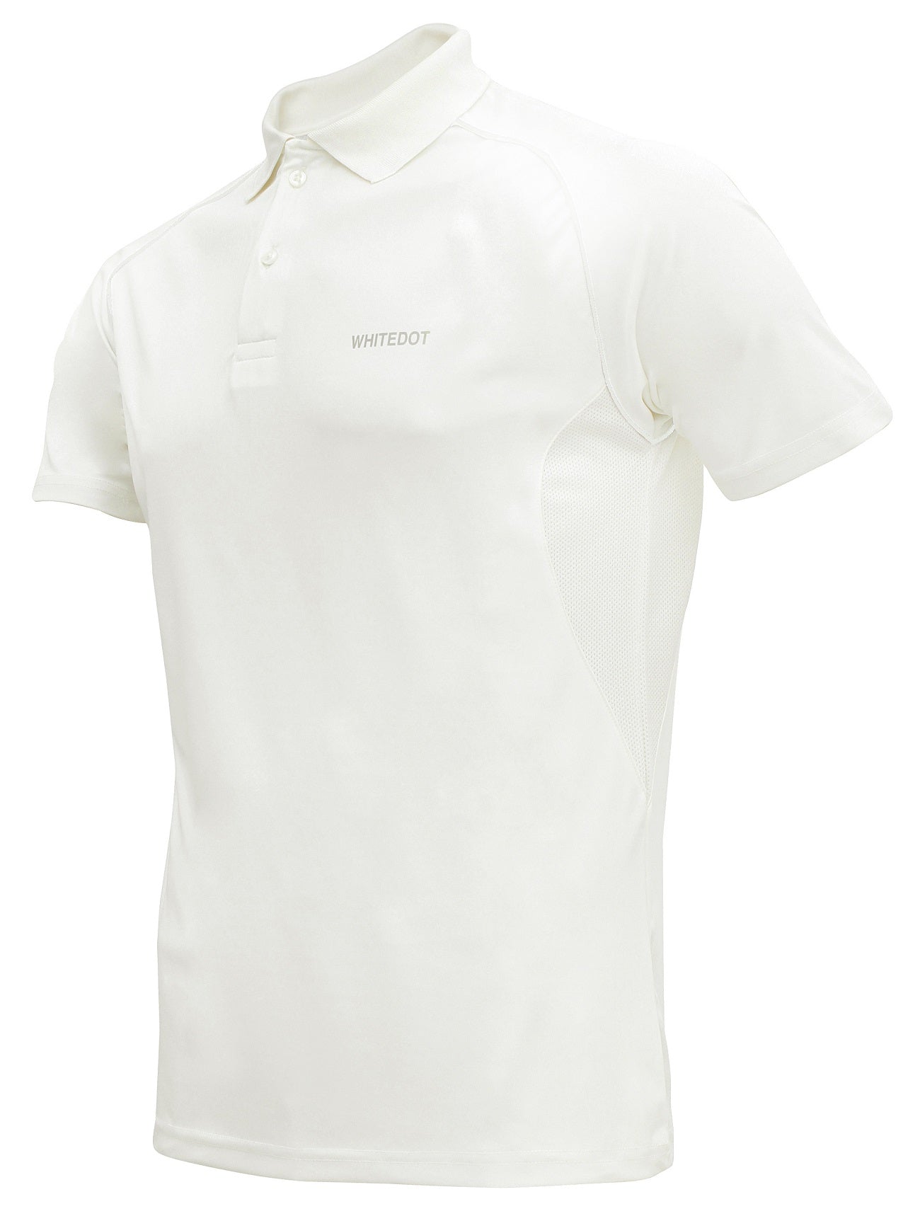 Whitedot Hexa Quick Dry Polo T-Shirt - Half Sleeves - Off White
