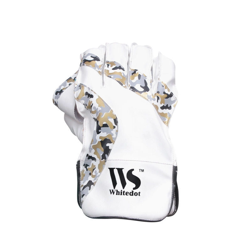 Whitedot Camo Wicket Keeping Gloves