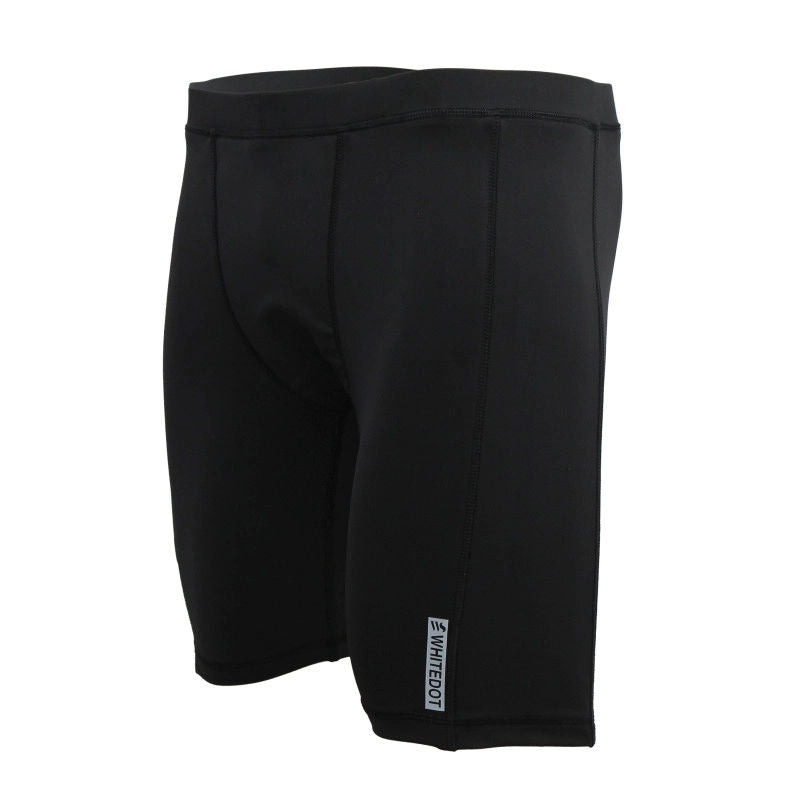 Whitedot Sigma Black Quick Dry Compression Shorts with Mobile Pocket
