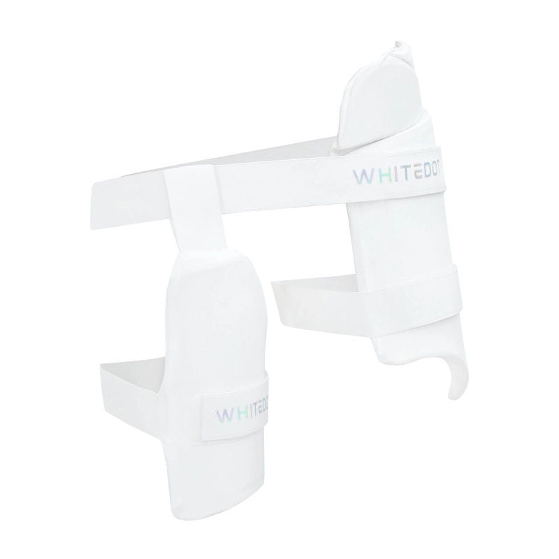 Whitedot White Combo Cricket Thigh Guard