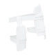 Whitedot White Combo Cricket Thigh Guard