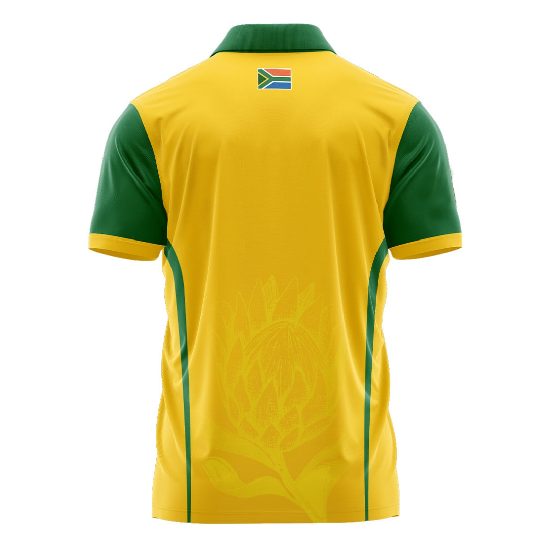 South Africa 2024 T20 World Cup Half Sleeves Cricket Fan Jersey