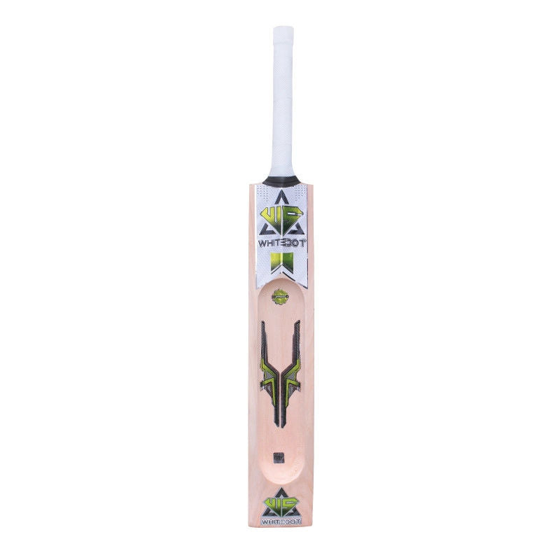 Whitedot Dot 1.1 Single Blade Scoop Kashmir Willow Bat - For Light Tennis Ball - Weight Approx. 1000-1100 Gram