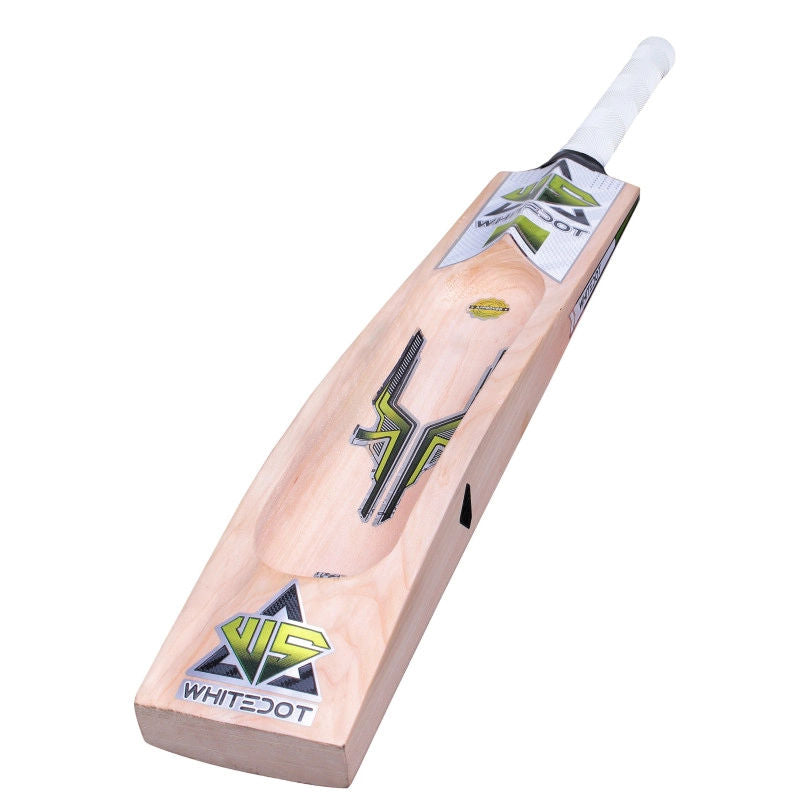 Whitedot Dot 1.1 Single Blade Scoop Kashmir Willow Bat - For Light Tennis Ball - Weight Approx. 1000-1100 Gram
