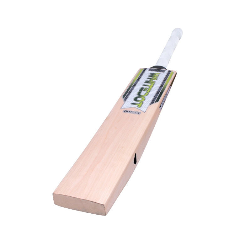 Whitedot Dot 1.1 Single Blade Scoop Kashmir Willow Bat - For Light Tennis Ball - Weight Approx. 1000-1100 Gram