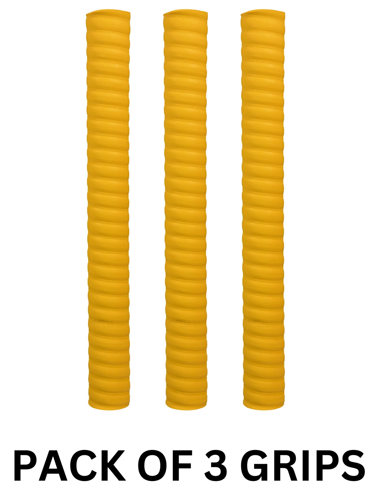 Whitedot Coil Cricket Bat Grip - Pack of 3 - Yellow