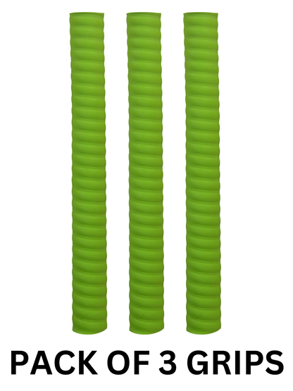 Whitedot Coil Cricket Bat Grip - Pack of 3 - Green