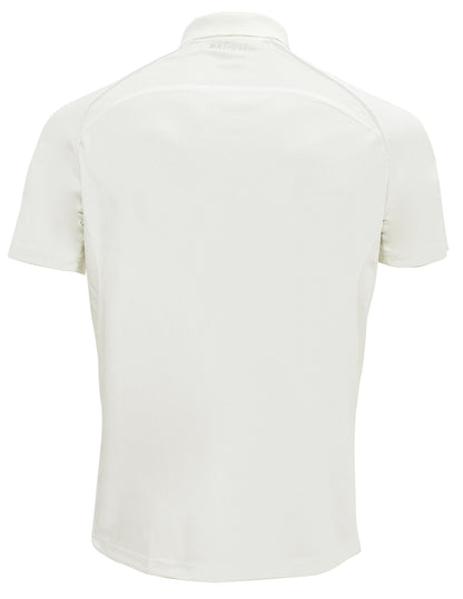 Whitedot Hexa Quick Dry Polo T-Shirt - Half Sleeves - Off White