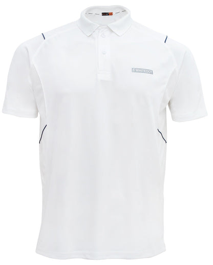 Whitedot Omega Quick Dry Polo T-Shirt - White - Half Sleeves