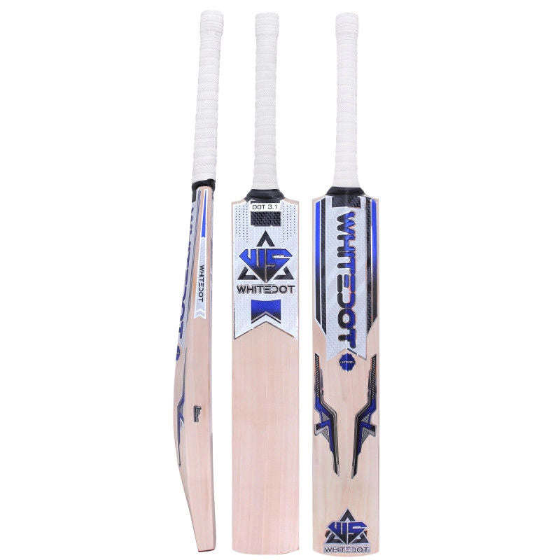 Whitedot Dot 3.1 Blue Kashmir Willow Cricket Bat - Grade 1