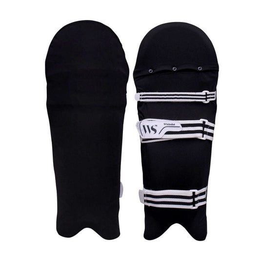 Whitedot Black Clads for Batting pads (Batting Legguard Cover)