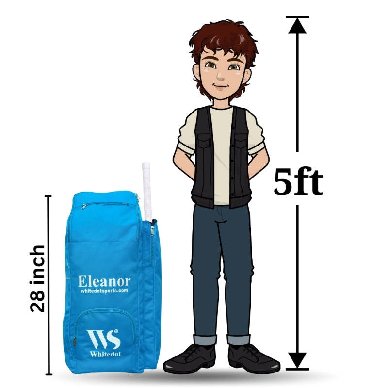Whitedot Eleanor Blue Junior Duffle Cricket Kitbag