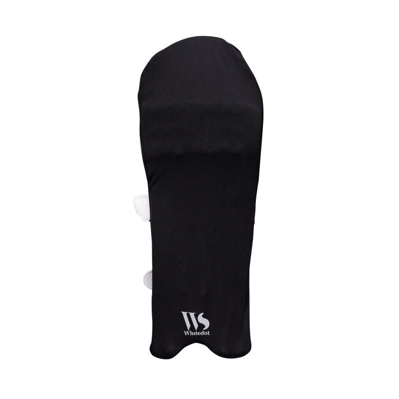 Whitedot Black Half Clads for Batting pads (Batting Legguard Cover)