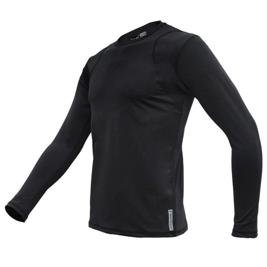 Whitedot Sigma Black Long Sleeve Compression Top
