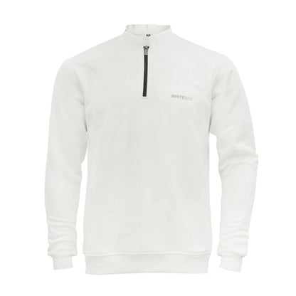 Whitedot Off White Zip Up Full Sleeves Cricket Jumper