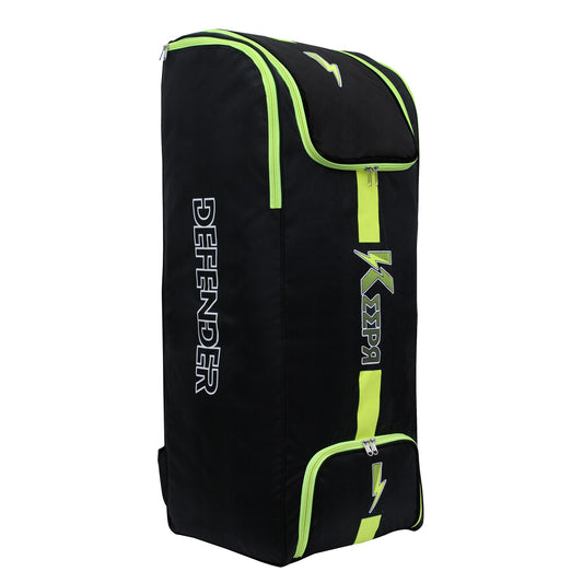 Keepr Defender Black Cricket Kitbag - Senior