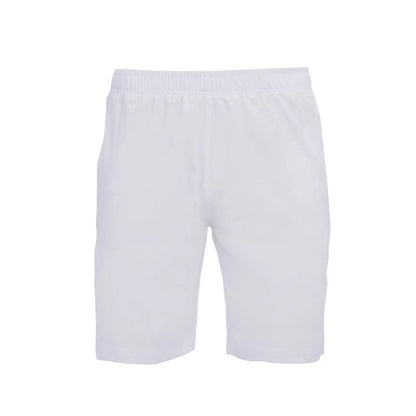 Whitedot White Training Shorts - Zipper Pockets