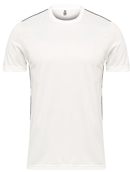 Whitedot Mono Matrix White Round Neck Dri-FIT Polyester T-Shirt