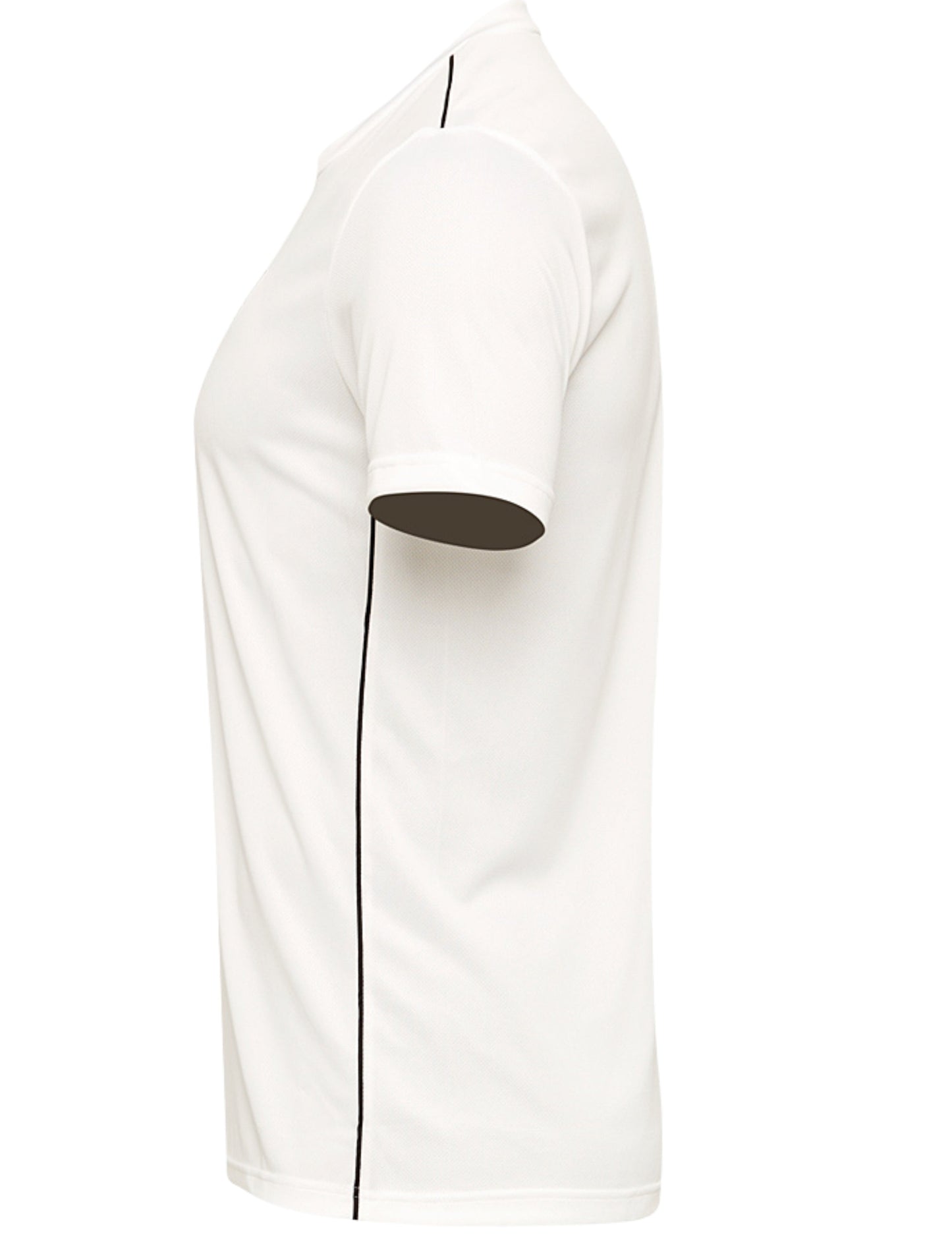 Whitedot Mono Matrix White Round Neck Dri-FIT Polyester T-Shirt