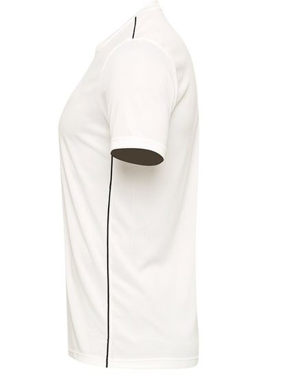 Whitedot Mono Matrix White Round Neck Dri-FIT Polyester T-Shirt